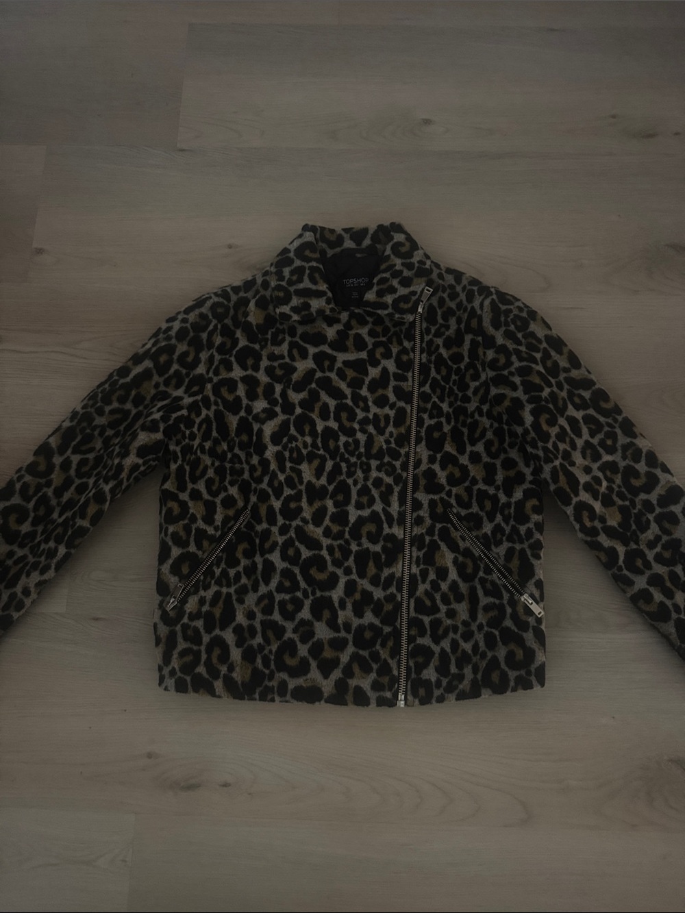 Topshop Leopard Print Jacket